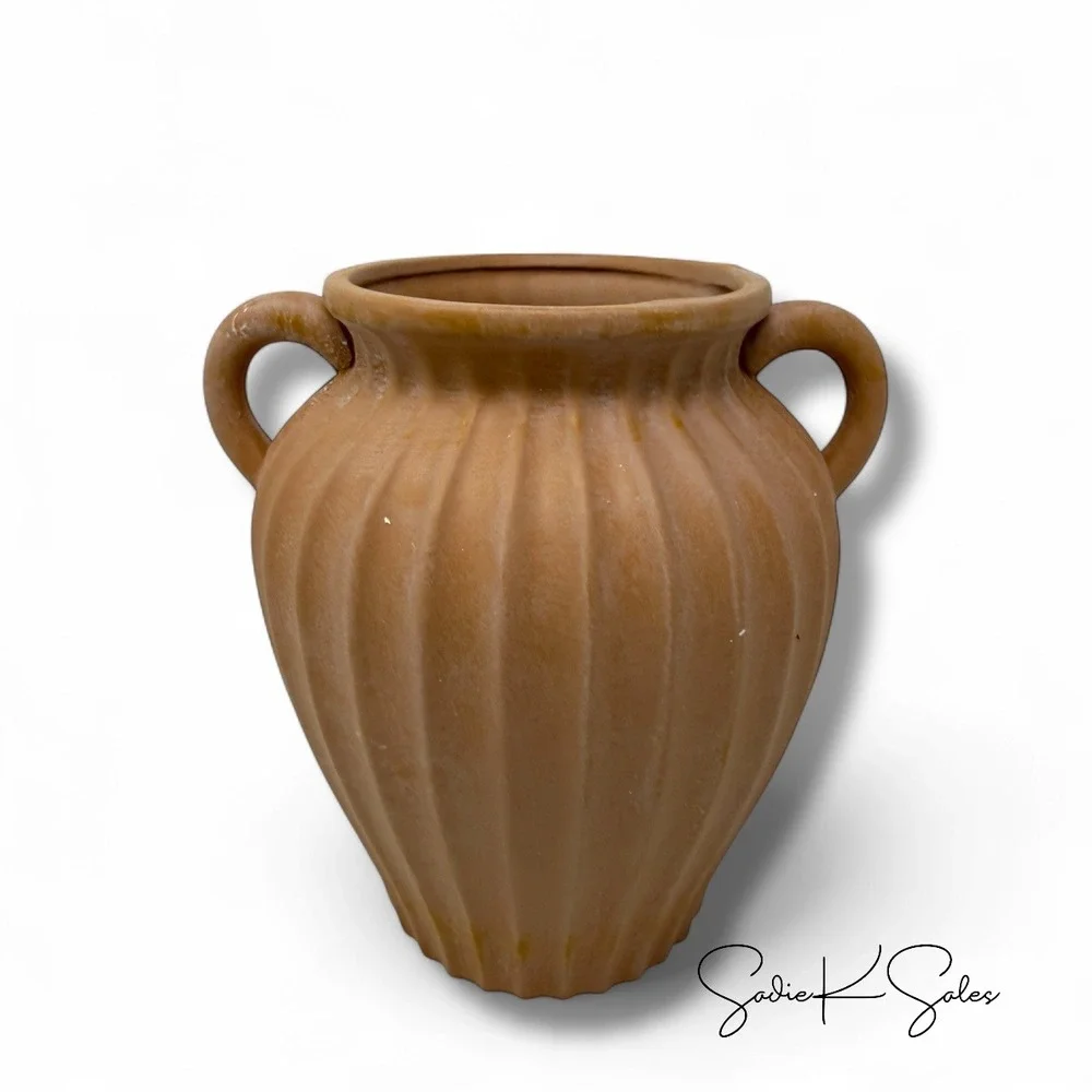 My Texas House Small Terra Cotta Vase, 6in, Orange‎ - Fall 2025, New in Box